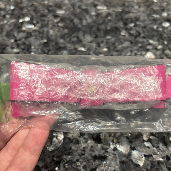 kate spade Vibrant Pink Belt with Green Buckle - Picture 3 of 4